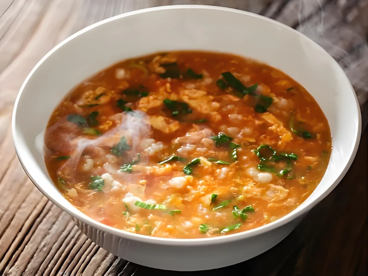 tomato and egg drop soup 番茄蛋花汤